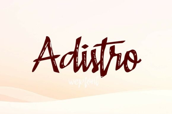 Adistro: A Bold Handwritten Font for Social Campaigns
