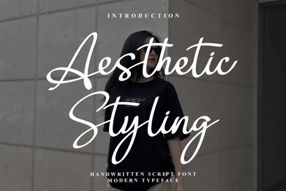 Aesthetic Styling: A Refined Script Font for Editorial Design