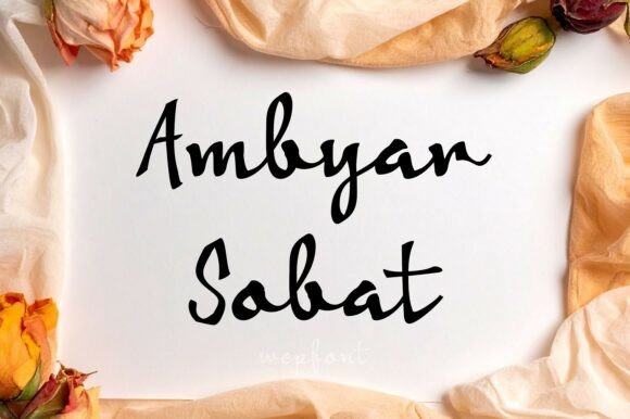 Ambyar Sobat: A Script Font for Bold Campaigns