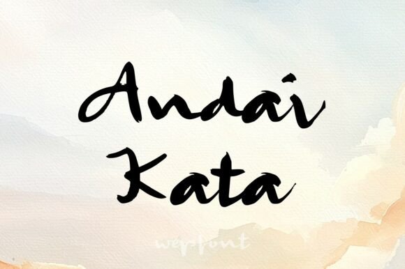 Andai Kata Typeface: A Bold Brush Font Review