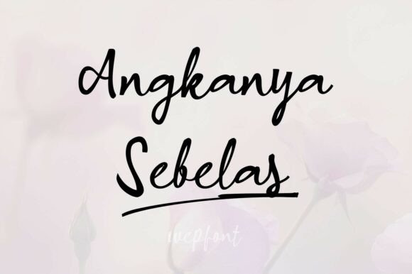 Angkanya Sebelas: A Handwritten Font for Makers