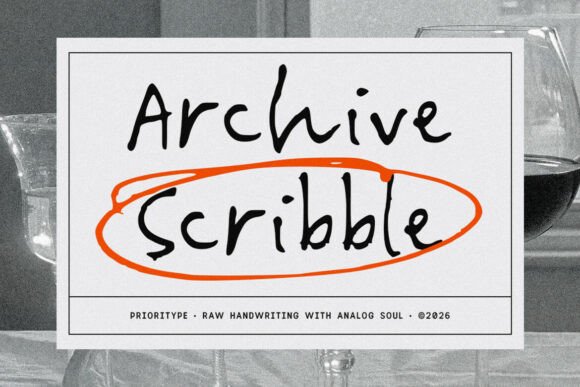 Archive Scribble: A Handwritten Font for Authentic Brands