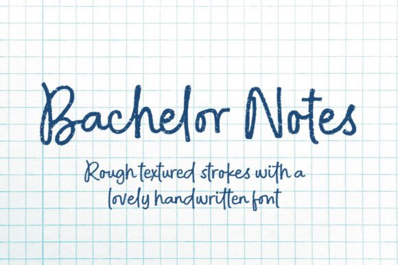 Bachelor Notes: A Handwritten Font for Authentic Branding