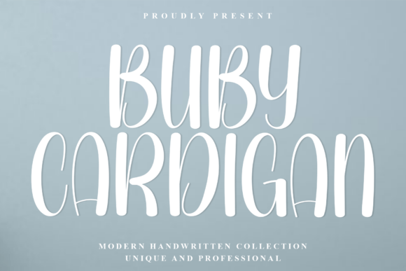 Buby Cardigan Font: A Crisp Handwritten Typeface