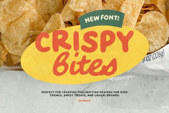 Crispy Bites: A Playful Handwritten Typeface for Editorial Charm
