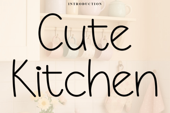 Cute Kitchen: A Soft Script Font for Editorial Design