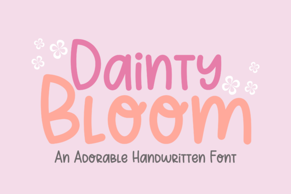 Dainty Bloom Typeface for Editorial Charm