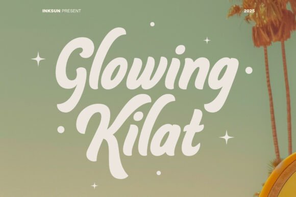 Designing with Glowing Kilat Typeface