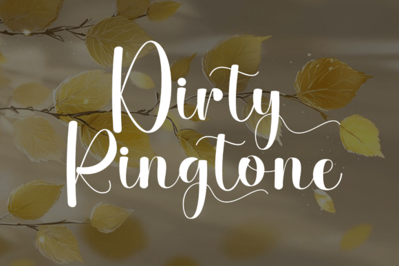 Dirty Ringtone Font for Modern Web Design