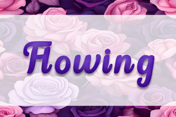 Flowing: A Graceful Script Typeface for Editorial Design