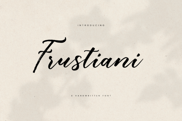 Frustiani: A Graceful Script Font for Editorial Design