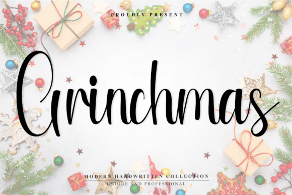 Grinchmas Typeface: A Minimalist Font for Branding