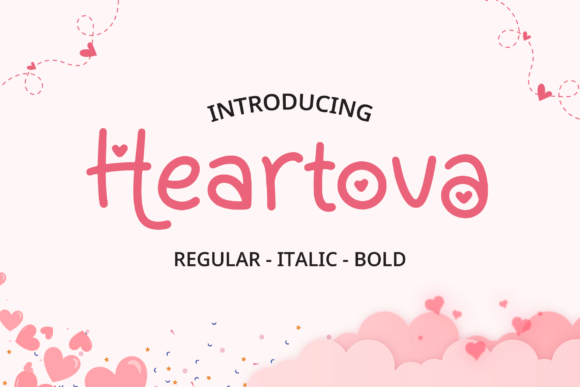 Heartova: The Playful Script Font for Crafters