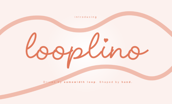 Looplino Font: A Handwritten Typeface for Elegant Brands