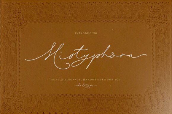 Mistyphora: An Elegant Script Font for Editorial Design