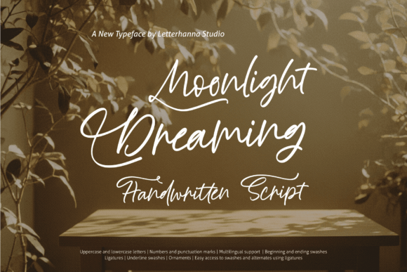 Moonlight Dreaming: A Fluid Script Font for Web Design