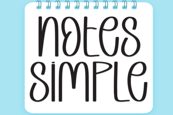 Notes Simple: A Handwritten Font for Digital Design