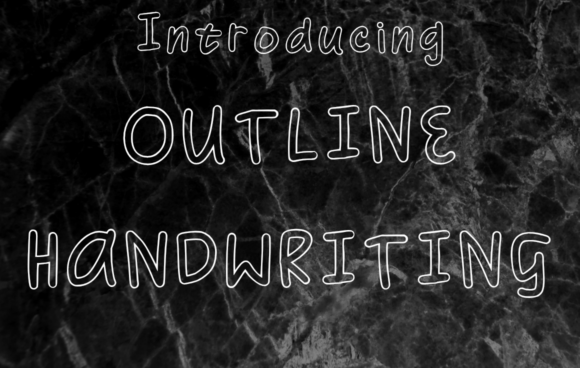 Outline Handwriting: A Whimsical Typeface for Modern Web Design