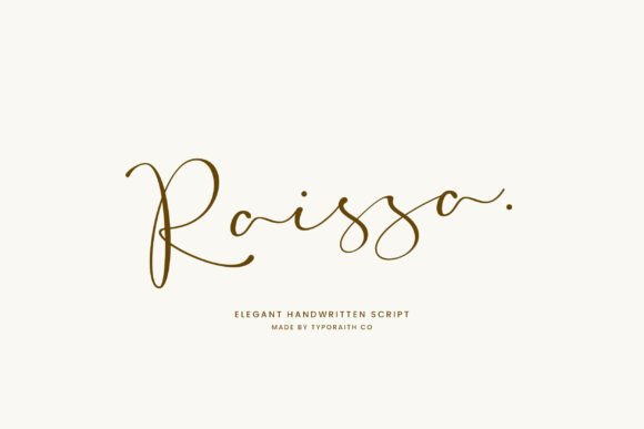 Raissa: A Handwritten Font for Modern Web Design