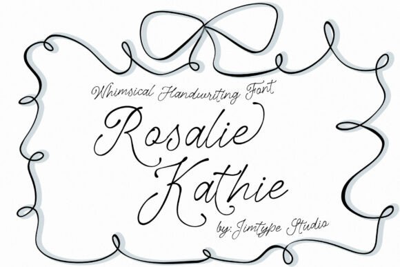 Rosalie Kathie: A Whimsical Script Font for Branding