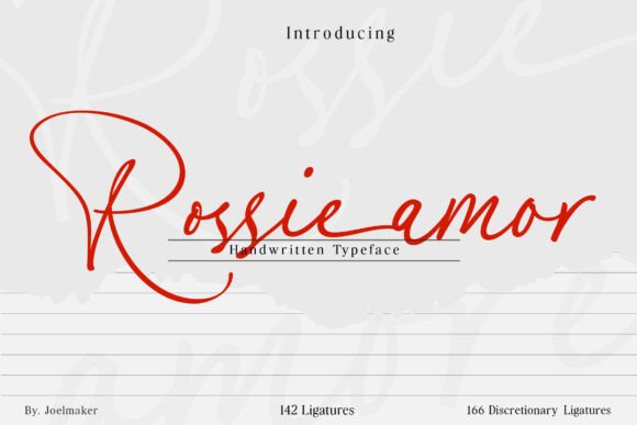 Rossie Amor: A Script Font for Modern Campaigns