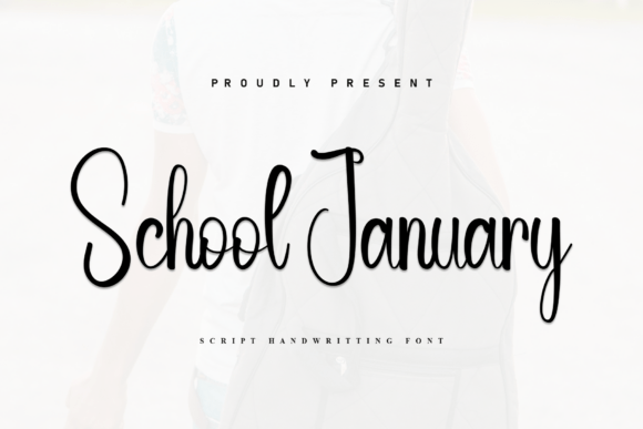 School January: A Handwritten Font for Warm Branding