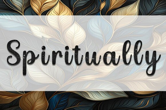 Spiritually Font for Editorial Design