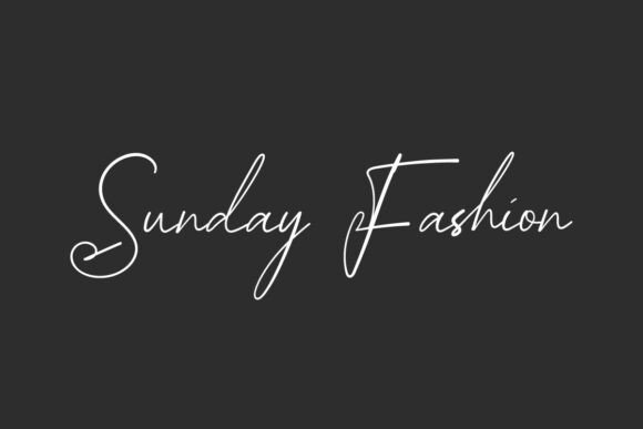 Sunday Fashion Typeface for Editorial Design