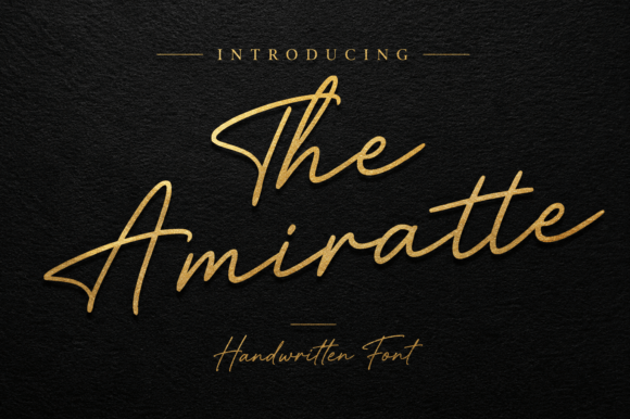 The Amiratte: A Signature Font for Makers