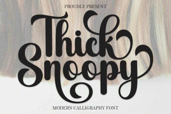 Thick Snoopy: A Script Font for Bold Branding