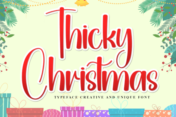 Thicky Christmas Font Review for Web Designers
