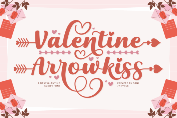 Valentine Arrowkiss: A Playful Script Font for Branding